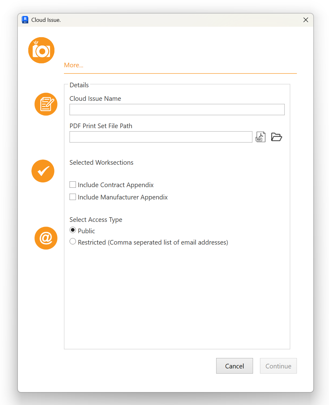 Export to Cloud Issue
