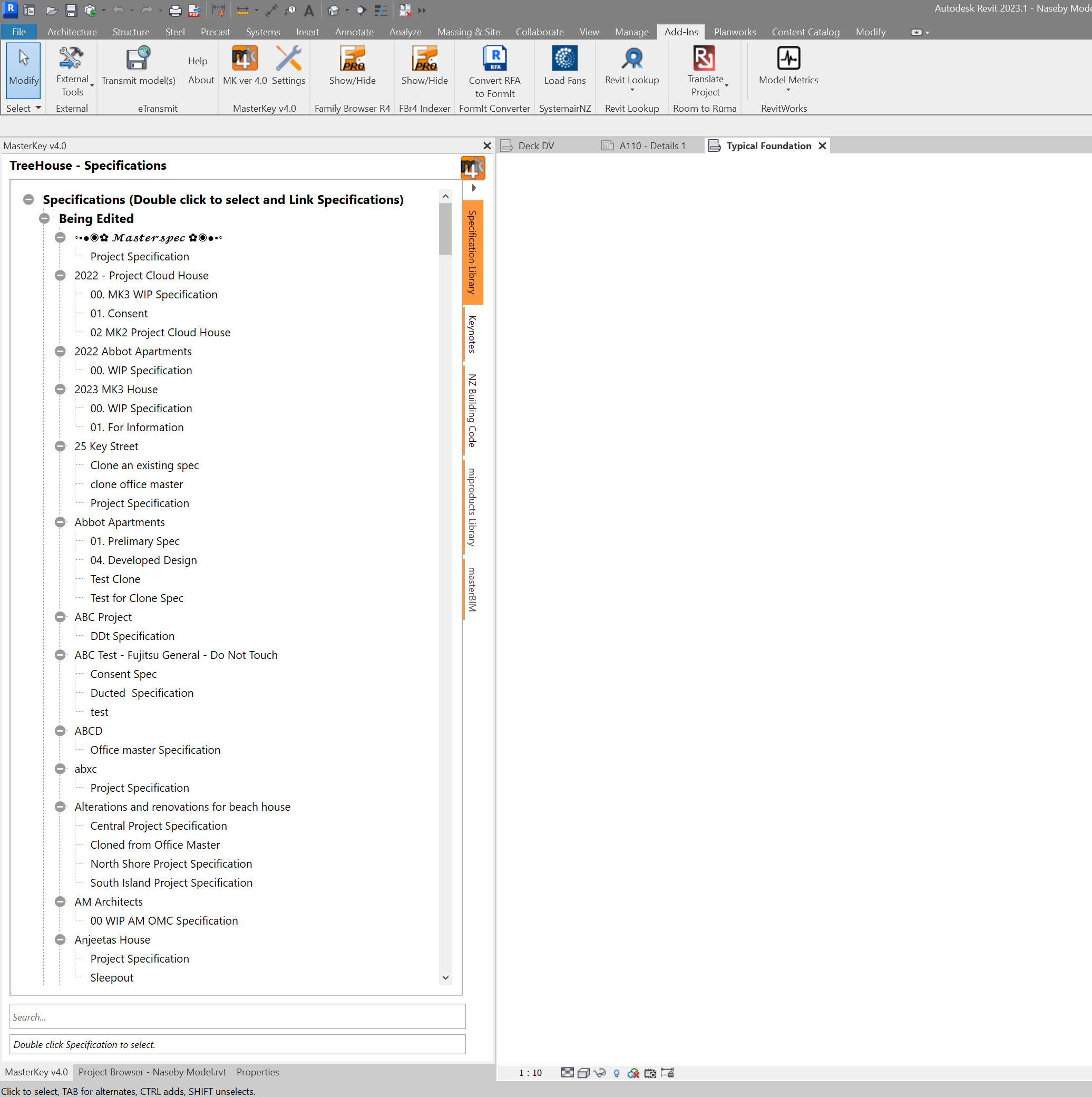 Specification Library